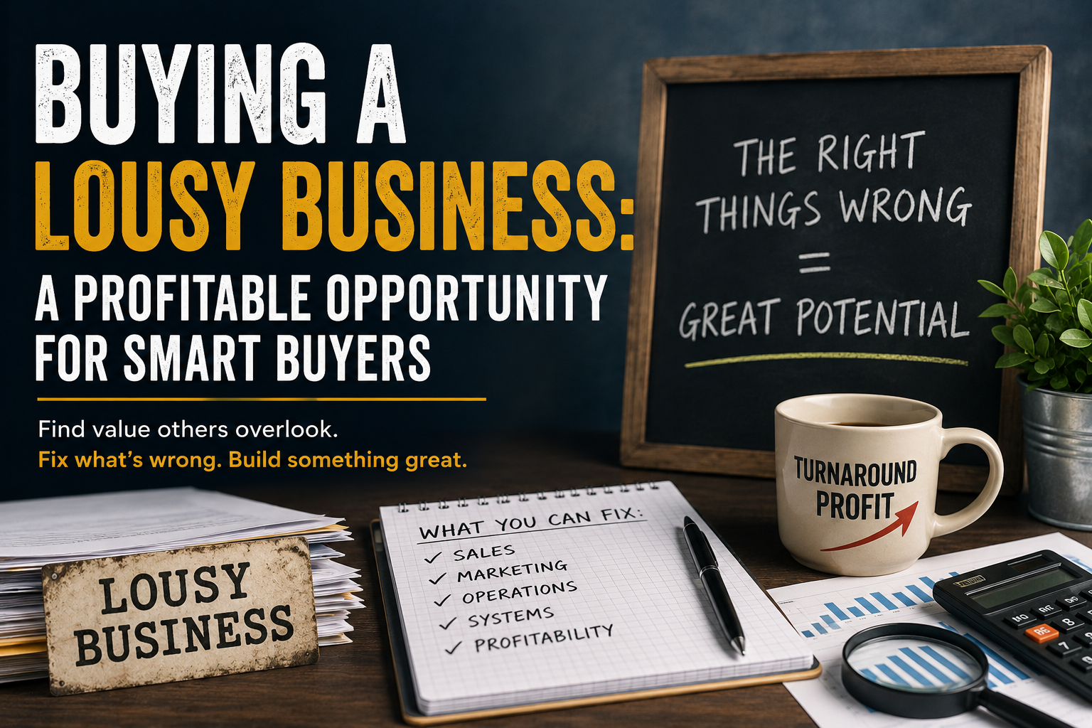 Buying a Lousy Business