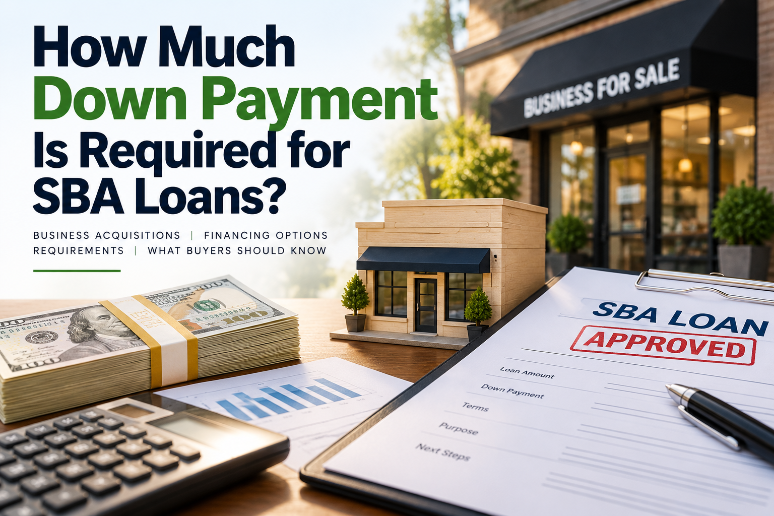 down payment for SBA loan
