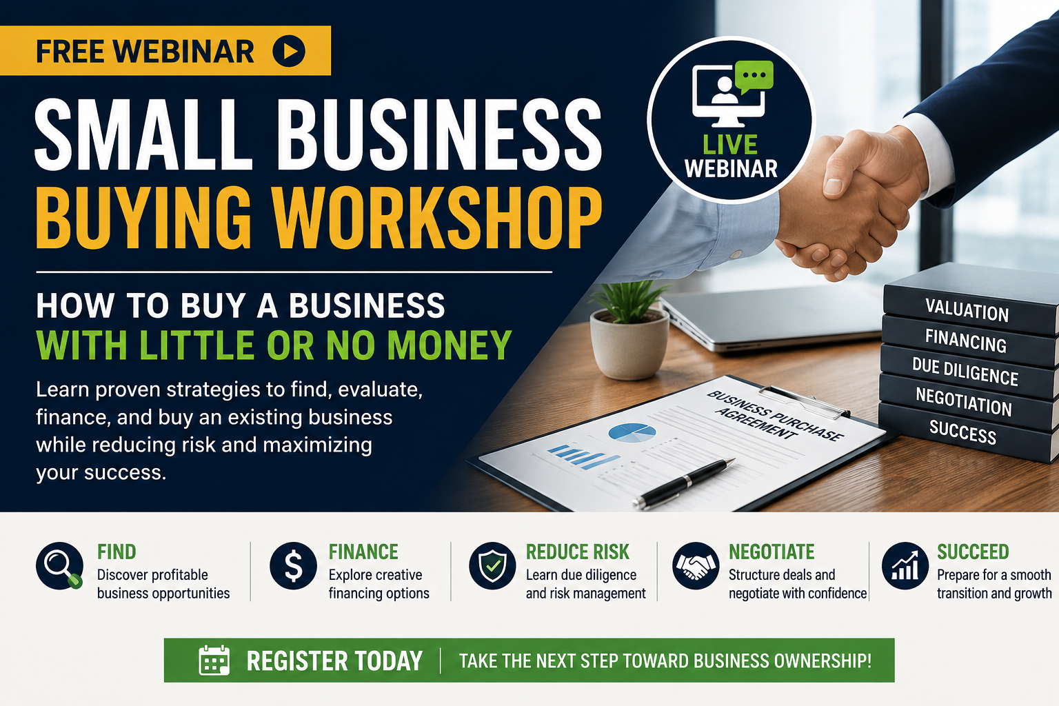 Free Small Business Buying Workshop Learn How to Buy a Business